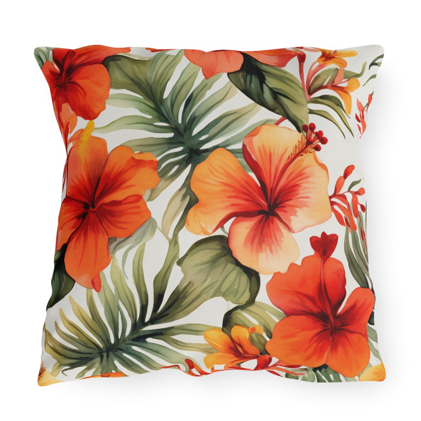 Island Oasis: Tropical Breeze Outdoor Pillow - Bring the Vacation Vibes to Your Backyard!
