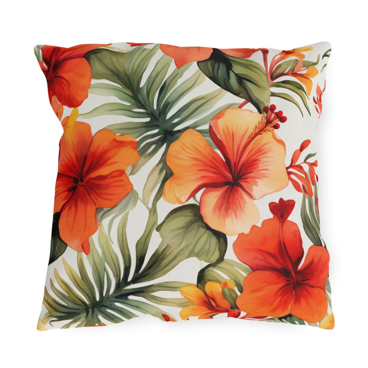 Island Oasis: Tropical Breeze Outdoor Pillow - Bring the Vacation Vibes to Your Backyard!