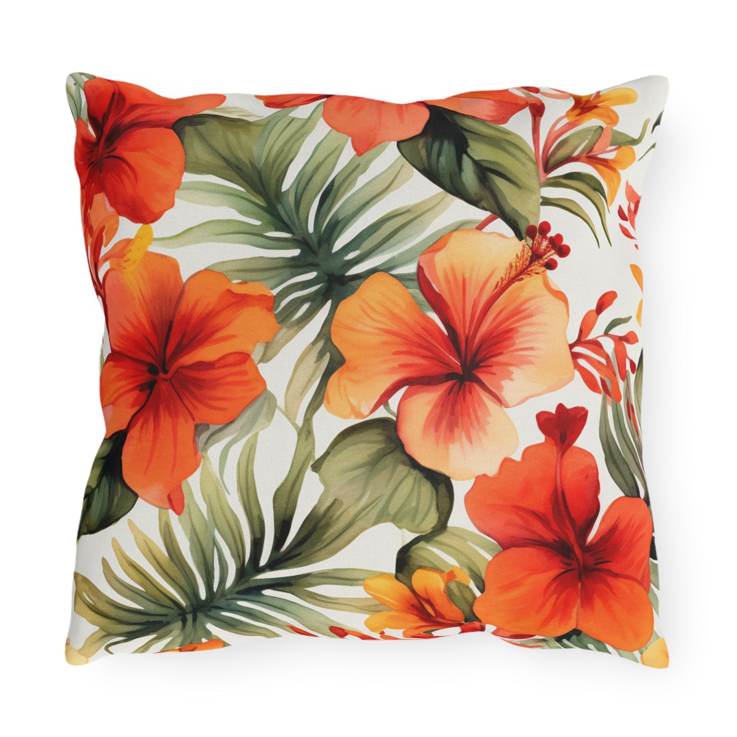 Island Oasis: Tropical Breeze Outdoor Pillow - Bring the Vacation Vibes to Your Backyard!