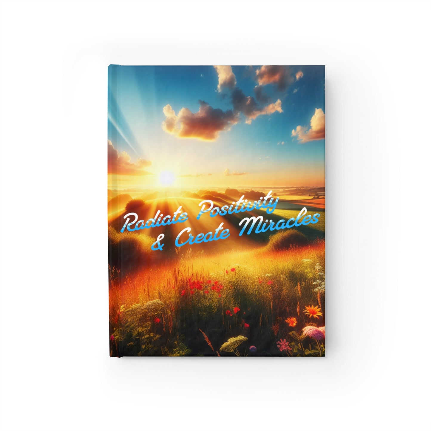 Sunrise Splendor: Vibrant Hardcover Journal to Radiate Positivity and Manifest Miracles - 5" x 7" with 128 ruled line pages