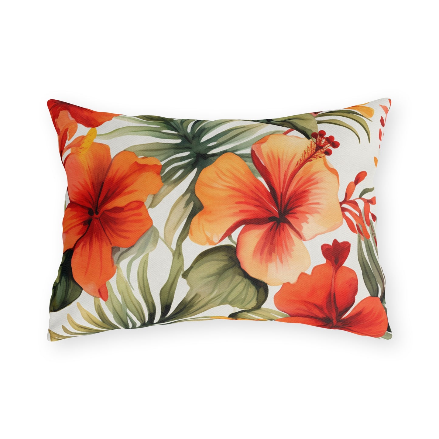 Island Oasis: Tropical Breeze Outdoor Pillow - Bring the Vacation Vibes to Your Backyard!