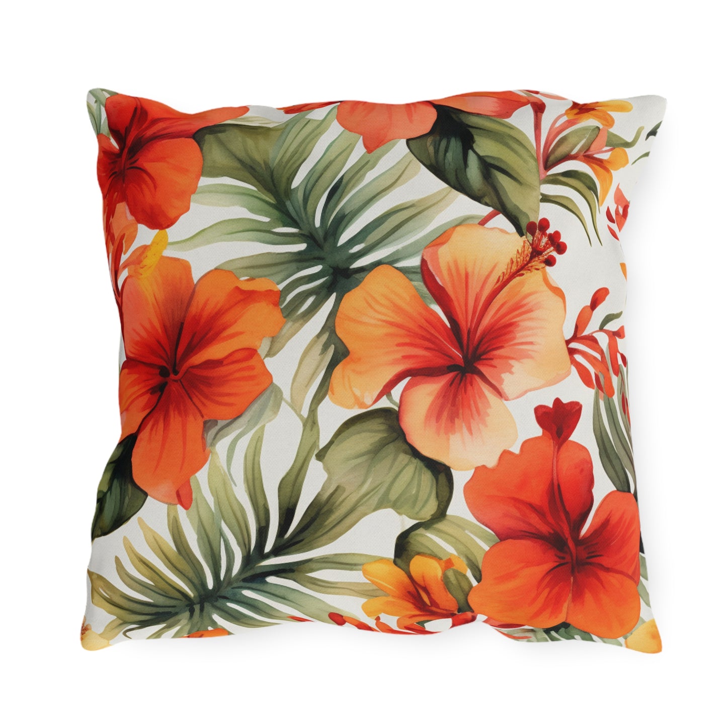 Island Oasis: Tropical Breeze Outdoor Pillow - Bring the Vacation Vibes to Your Backyard!