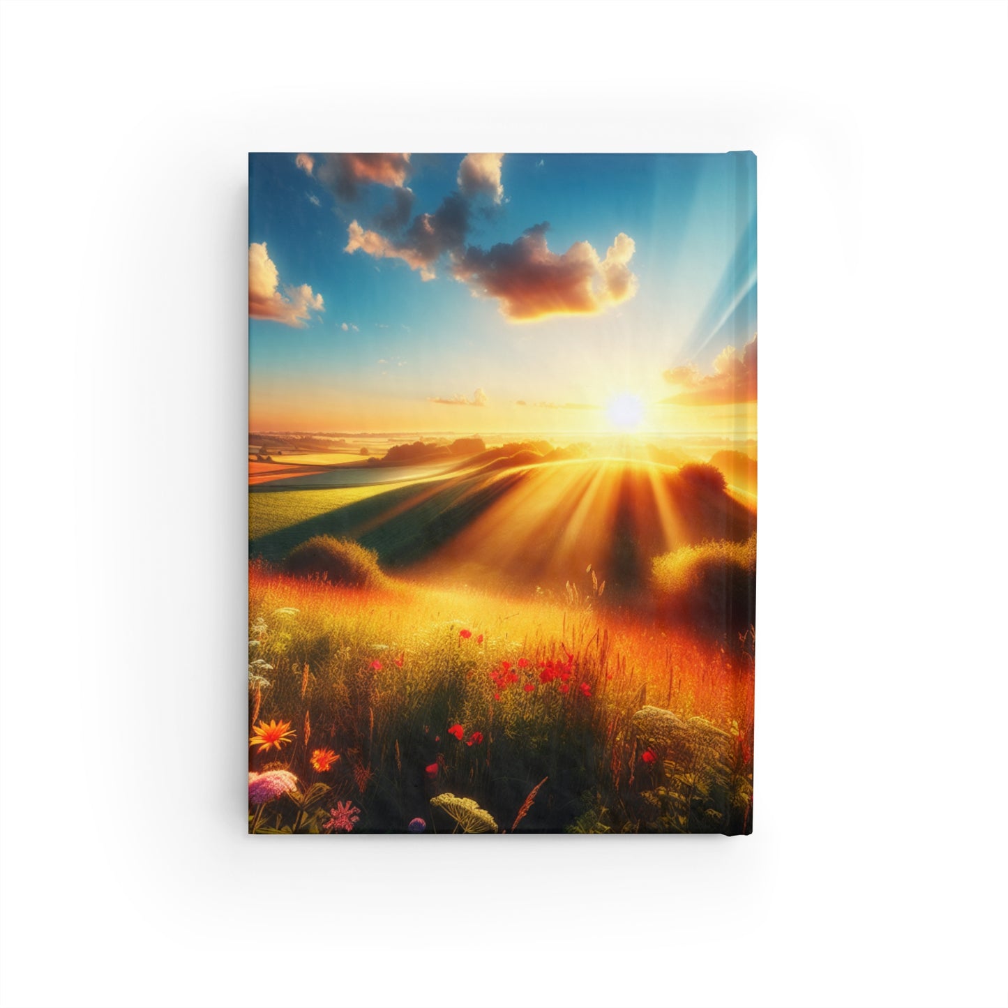 Sunrise Splendor: Vibrant Hardcover Journal to Radiate Positivity and Manifest Miracles - 5" x 7" with 128 ruled line pages