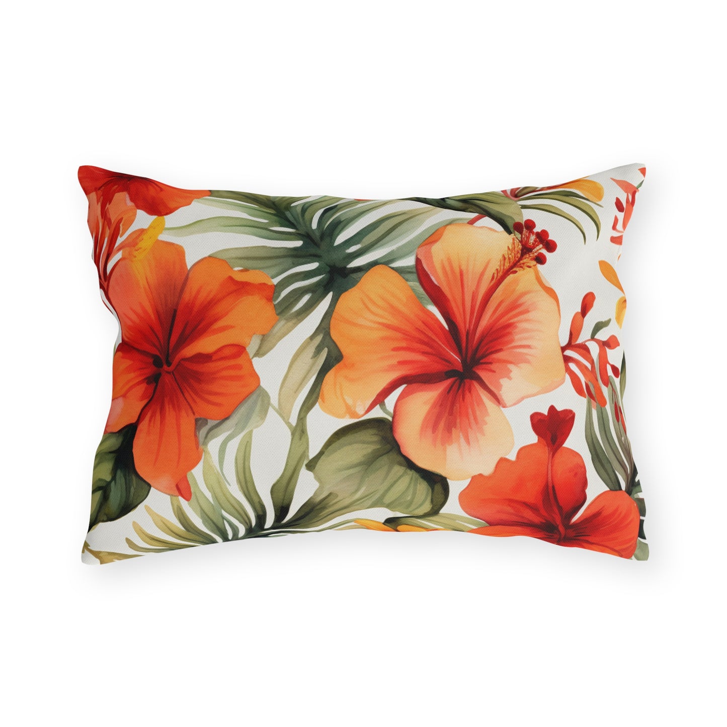 Island Oasis: Tropical Breeze Outdoor Pillow - Bring the Vacation Vibes to Your Backyard!