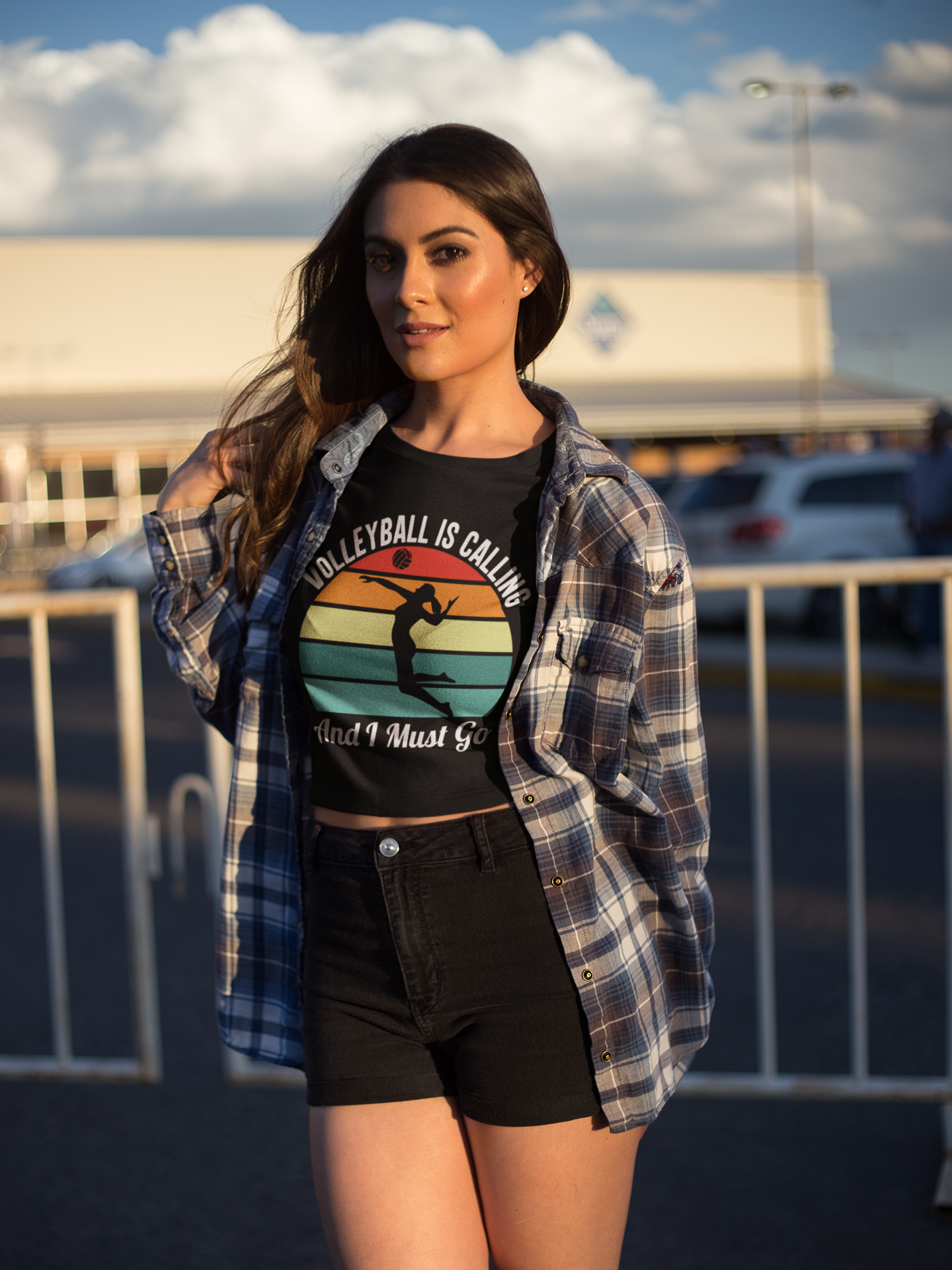 Volleyball is Calling ~ Modest Crop Short Sleeve