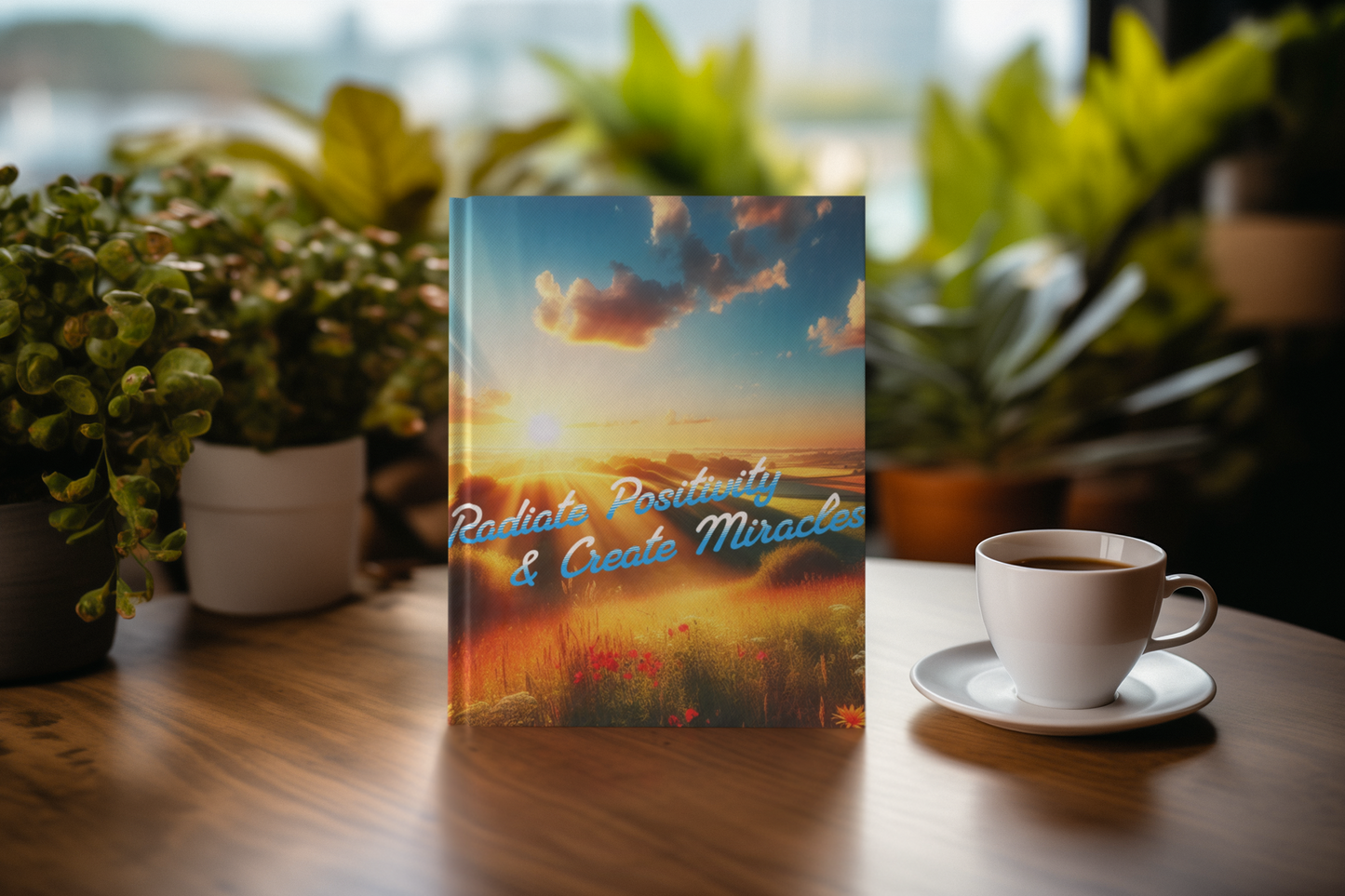 Sunrise Splendor: Vibrant Hardcover Journal to Radiate Positivity and Manifest Miracles - 5" x 7" with 128 ruled line pages