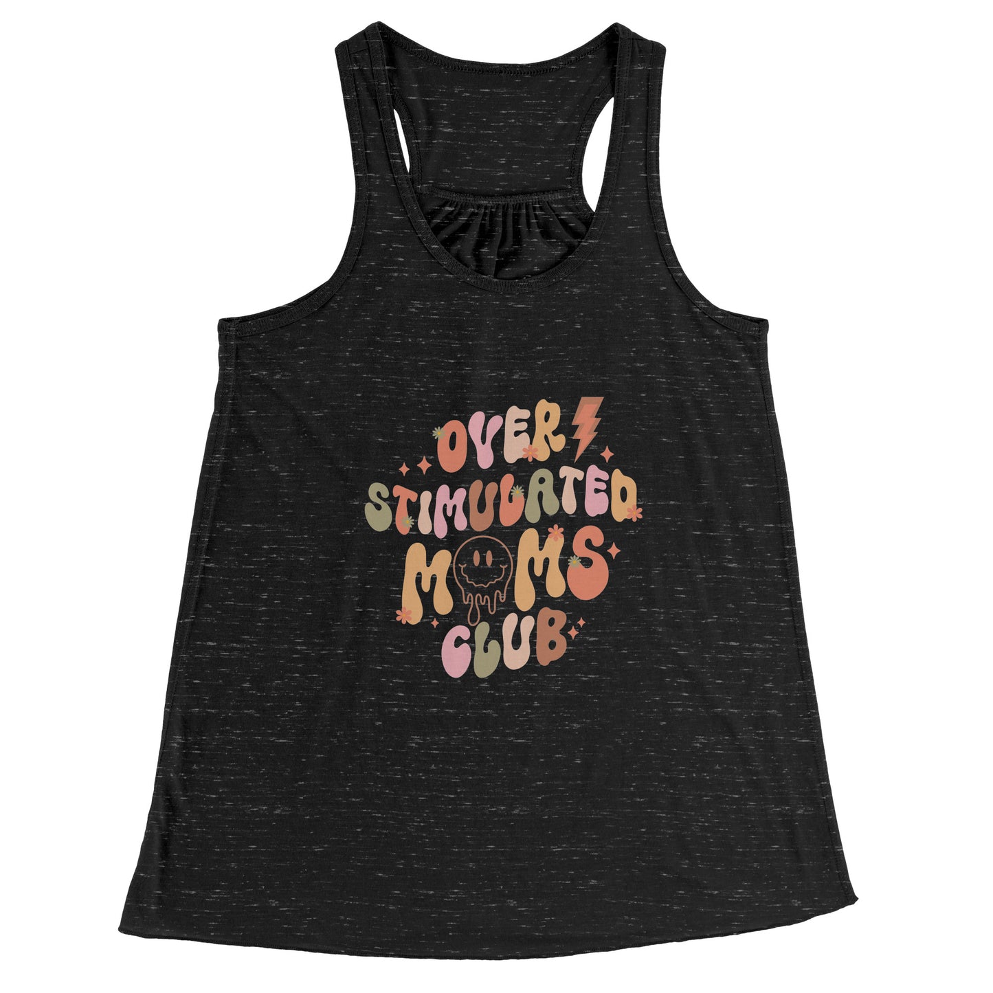 Over Stimulated Moms Club Racerback Flowy Tank ~ Multiple Colors